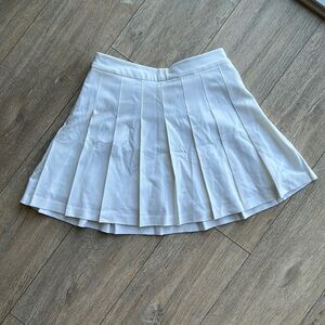 Sunday best white pleated skirt